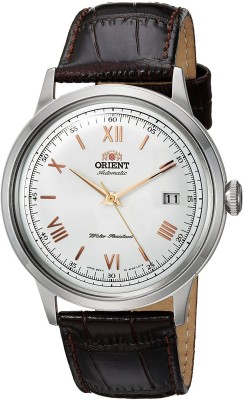 

Orient White25722 Orient Men's '2nd Gen. Bambino Ver. 2' Japanese Automatic Stainless Steel and Leather Dress Watch, Color:Brown (Model: FAC00008W0) Watch - For Men