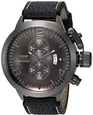 

Invicta Grey25467 Invicta Men's 'Corduba' Quartz Stainless Steel and Leather Casual Watch, Color:Black (Model: 23689) Watch - For Men