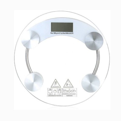 

AmtiQ ®Accurate Body Fat Monitor Round Weighing Scale (Transparent) Weighing Scale(Transparent)