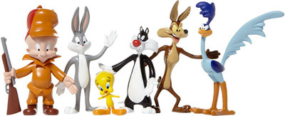 NJ Croce Looney Tunes 6pc Bendable Boxed Set(Multicolor)