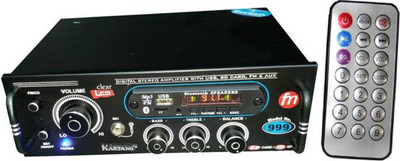 

Kaxtang Bluetooth Full Black Digital Stereo With BT/ USB//SD Card /FM /AUX 5000 W AV Power Amplifier 160 W AV Power Amplifier(Black)