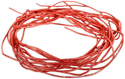 

GOELX Zardozi Spring for Bangles/Jewellery Making/Embroidery/Scrap booking, Card Making/Decoration & Crafts.Pack of 5 mtrs - Red