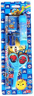 

RIMJHIM TOYS School Stationery Kit For Kids (Pencil, Sharpener, Rubber, Glue, Scissor) 328 SET OF 1 Blue