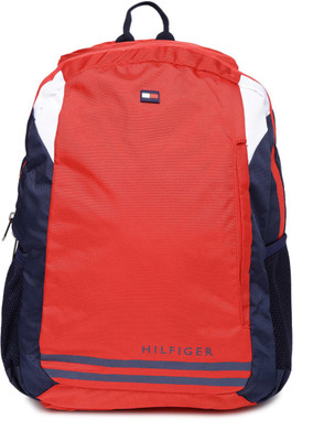 

Tommy Hilfiger milestone 30 L Laptop Backpack(Multicolor), Red