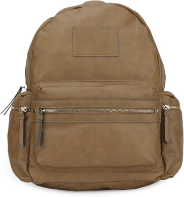 

Accessorize MN-38997122001 15 L Medium Backpack(Tan)