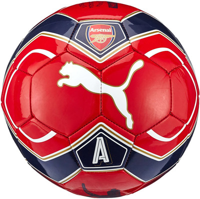 

Puma Arsenal Fan Red White Black Soccer Ball Football - Size: (Pack of 1, Multicolor