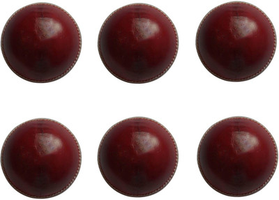 

kts KTS05_Maroon Cricket Leather Ball(Pack of 6, Red)