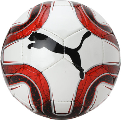 

Puma  Hs Trainer White Red Soccer Ball Football - Size: (Pack of 1, Multicolor
