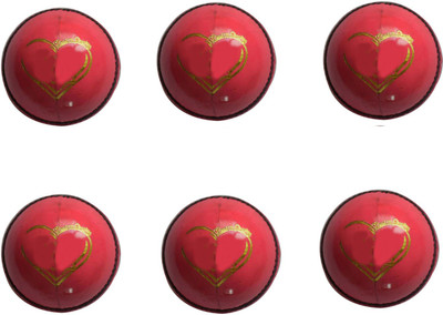 

kts KTS06_Red Cricket Leather Ball(Pack of 6, Red)