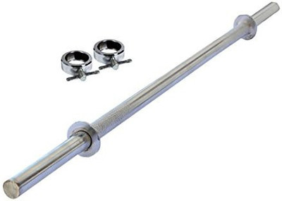 

N.VCOMMUNICATION24X7 best quality 3 ft straight rode Weight Lifting Bar(Silver)