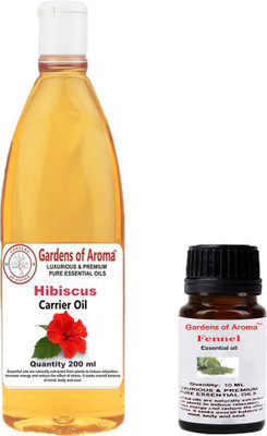 

Gardens Of Aroma Fennel Essential OilAnd Hibiscus Carrier Oil(210 ml)