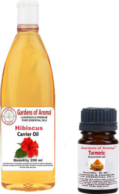

Gardens Of Aroma Turmeric Essential Oil And Hibiscus Carrier Oil(210 ml)