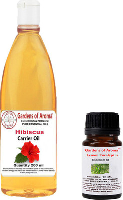 

Gardens Of Aroma LemonEucalyptus Essential Oil And Hibiscus Carrier oil(210 ml)