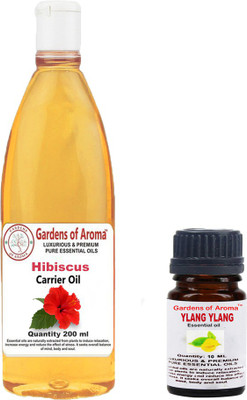 

Gardens Of Aroma Ylangylang Essential Oil And Hibiscus Carrier Oil(210 ml)