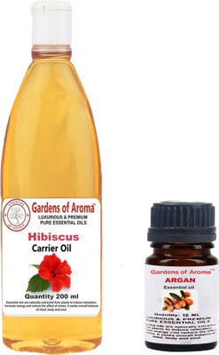 

Gardens Of Aroma Argan Essential Oil And Hibiscus Carrier Oil(210 ml)