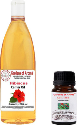 

Gardens Of Aroma Katuvira Essential And Hibiscus Carrier Oil(210 ml)