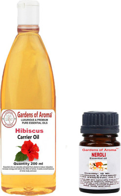 

Gardens Of Aroma Neroli Essential Oil And hibiscus Carrier Oil(210 ml)