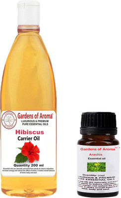 Gardens Of Aroma Arachis Essential Oil And Hibiscus Carrier Oil(210 ml)