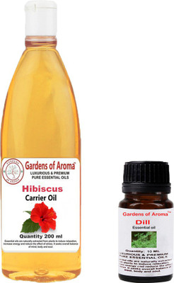 

Gardens Of Aroma Dill Essential Oil And Hibiscus Carrier Oil(210 ml)