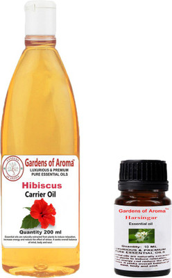 

Gardens Of Aroma Harsingar Essential Oil And Hibiscus Carrier Oil(210 ml)