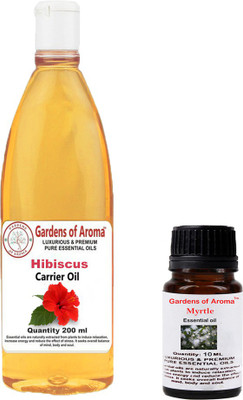 

Gardens Of Aroma Myrtle Essential Oil And Hibiscus Carrier Oil(210 ml)
