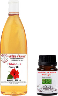 

Gardens Of Aroma Bhringraj Essential Oil And Hibiscus Carrier Oil(210 ml)