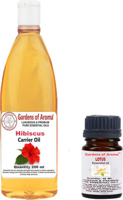

Gardens Of Aroma Lotus Essential Oil And Hibiscus Carrier Oil(210 ml)