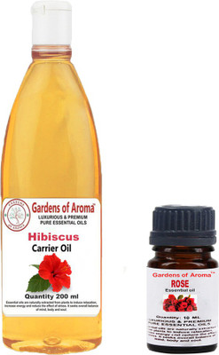 

Gardens Of Aroma Rose Essential And Hibiscus Carrier Oil(210 ml)