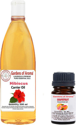 

Gardens Of Aroma Grapefruit Essential Oil And Hibiscus Carrier Oil(210 ml)