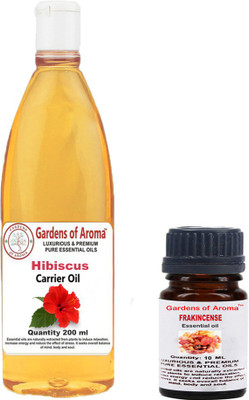 

Gardens Of Aroma Frankincense Essential Oil And Hibiscus Carrier Oil(210 ml)