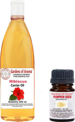 

Gardens Of Aroma Pumpkinseed Essential Oil And hibiscus Carrier Oil(210 ml)