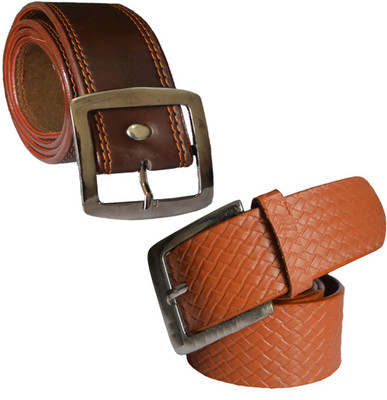 

Sun Shopping Men Formal Multicolor Synthetic Belt, Brown:tan