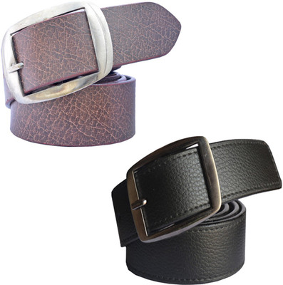 

Sun Shopping Men Formal Multicolor Synthetic Belt, Black:brown