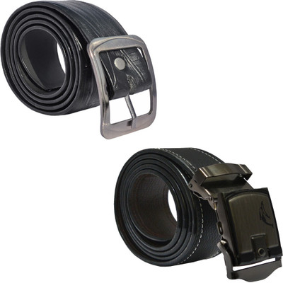 

Sun Shopping Men Formal Black Synthetic Belt