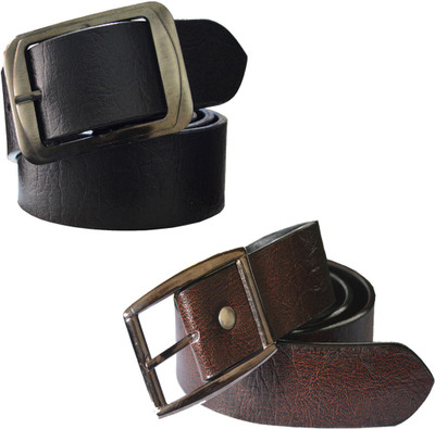 

Sun Shopping Men Formal Multicolor Synthetic Belt, Black:brown