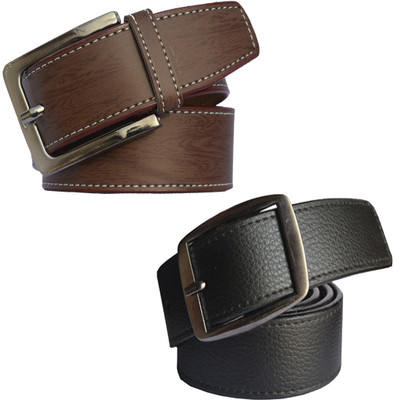 

Sun Shopping Men Formal Multicolor Synthetic Belt, Black:brown