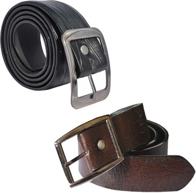 

Sun Shopping Men Formal Multicolor Synthetic Belt, Black:brown