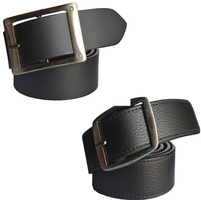 

Sun Shopping Men Formal Black Synthetic Belt