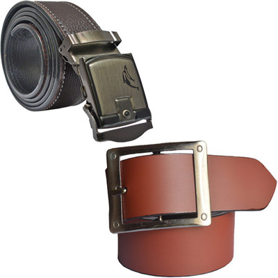 

Sun Shopping Men Formal Multicolor Synthetic Belt, Brown:tan
