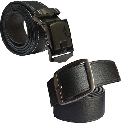 

Sun Shopping Men Formal Black Synthetic Belt