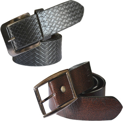 

Sun Shopping Men Formal Multicolor Synthetic Belt, Black:brown