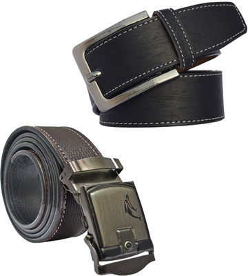 

Sun Shopping Men Formal Multicolor Synthetic Belt, Black:brown