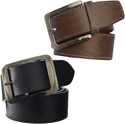 

Sun Shopping Men Formal Multicolor Synthetic Belt, Black:brown