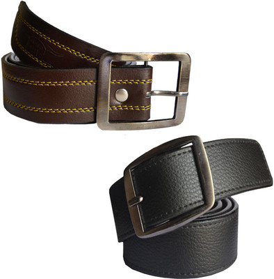 

Sun Shopping Men Formal Multicolor Synthetic Belt, Black:brown