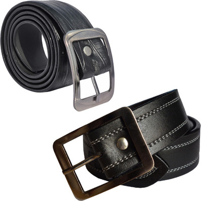 

Sun Shopping Men Formal Black Synthetic Belt
