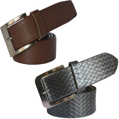 

Sun Shopping Men Formal Multicolor Synthetic Belt, Black:brown