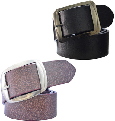 

Sun Shopping Men Formal Multicolor Synthetic Belt, Black:brown