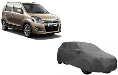 A K Traders Car Cover For Maruti Suzuki WagonR (With Mirror Pockets)(Grey)