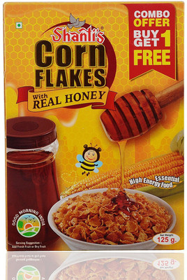 

shanti's Corn Flakes with Real Honey, 125 Grams Combo(250 g, Box)