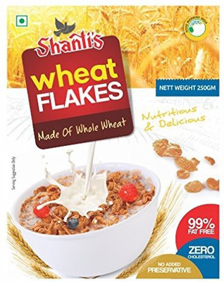 

shanti's Wheat Flakes, 250 Grams Combo(250 g, Box)